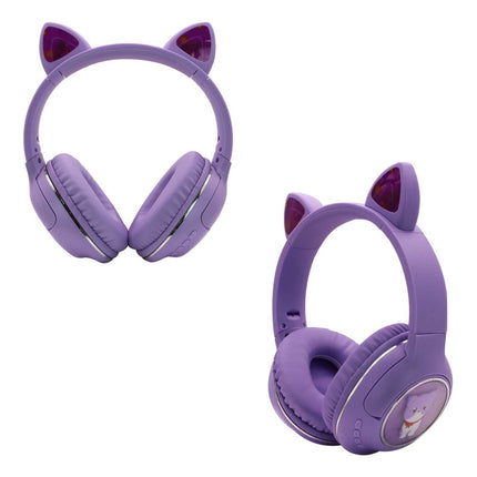 Vincha Auricular Bt Gato C/luz