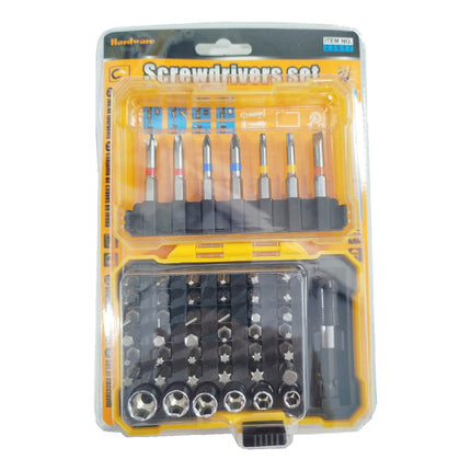 Set De Puntas Atornillador 50 Piezas Caja Acrilico Tf-23617