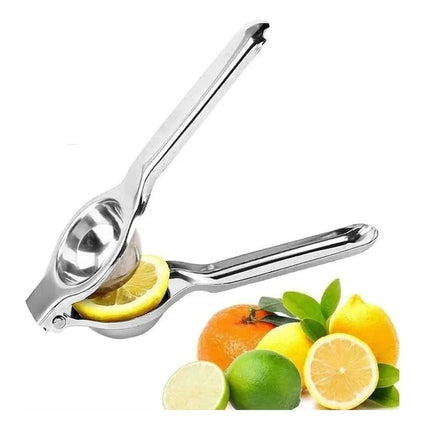 Exprimidor Manual De Lima Limon Citricos Acero Inoxidable Plateado