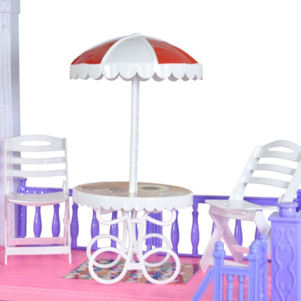 Casa De Muñecas Con Accesorios Ty363217 Rosa