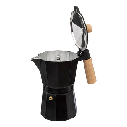 Cafetera Manual Italiana Cafeteira Italiana Negro Negro