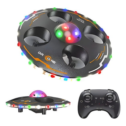 Drone Onvi Recargable Con Luces Control Remoto Negro