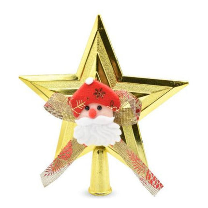 Puntero De Navidad Estrella Dorada 21cm Dorado
