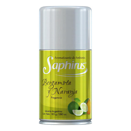 Fragancia Saphirus Repuesto Aerosol Bergamota Y Naranja