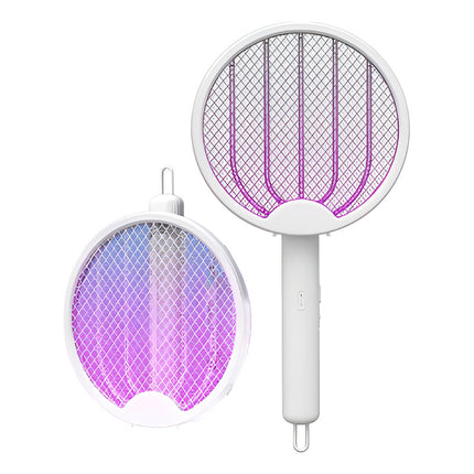 Raqueta Electrica Mata Insectos Plegable Colgar Blanco