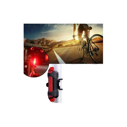 Luz Bicicleta Led Recargable Usb Ciclismo Luces  Roja Usb