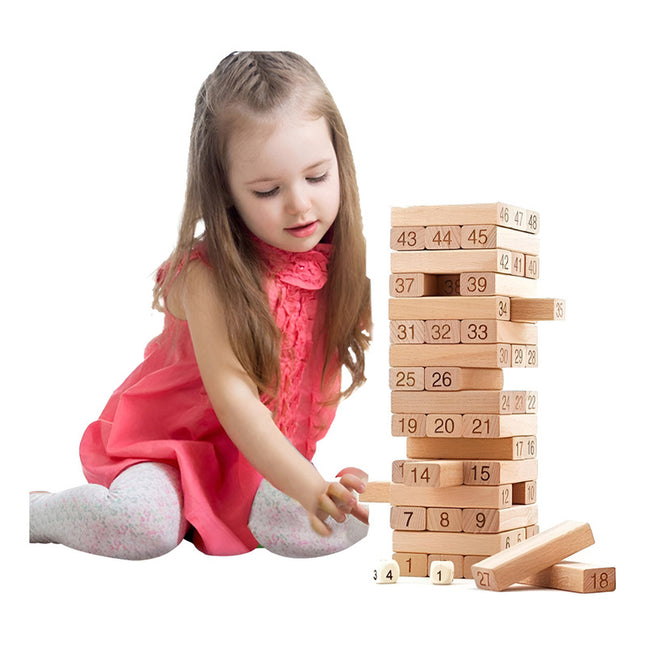 Juego Torre De Madera Jenga En Caja Natural