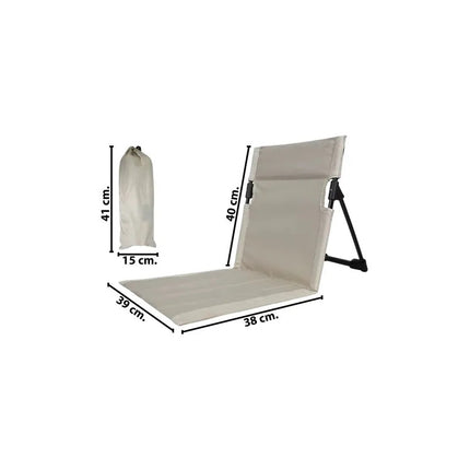 Reposera Portátil Asiento Con Respaldo Ideal Camping Playa V
