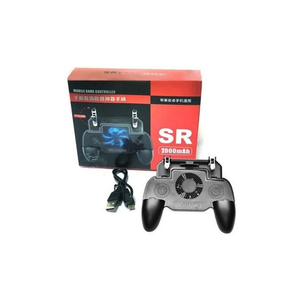 Joystick P/celular Power Bank C/ Ventilador Negro