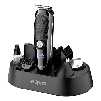 Cortapelo Enxuta 5en1 Cabezales Intercambiables, Recargable Negro