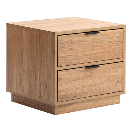 Mesa De Luz 2 Cajones Mdf 45x40x41cm Miel