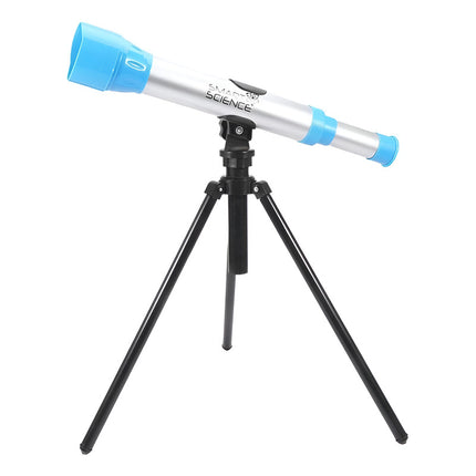 Telescopio Infantil Con Trípode 38 X 6 X 6 Cm Celeste  Celeste