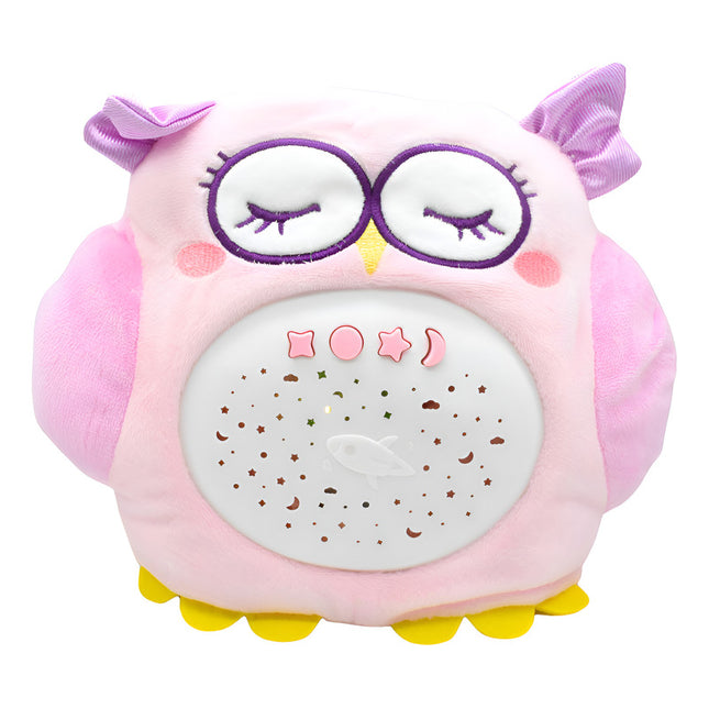 Buho De Peluche Veladora Rosado Rosado