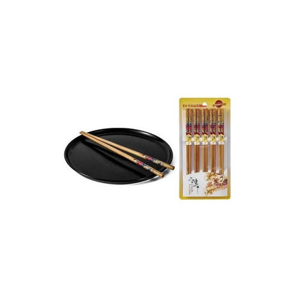Palitos De Sushi Bambú Pack 10 Pares Reutilizables