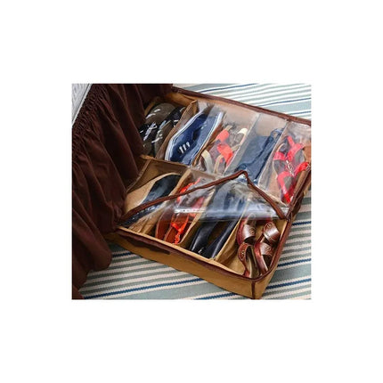 Zapatera De Tela  Bajo Cama Organizador Zapatos N/a