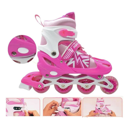 Patines Roller Ajustables Rosa 39-43 Sp38363 39 - 43 Rosa