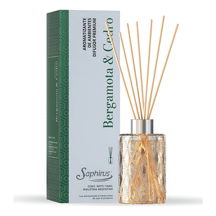 Difusor Premium Saphirus Bergamota Y Cedro