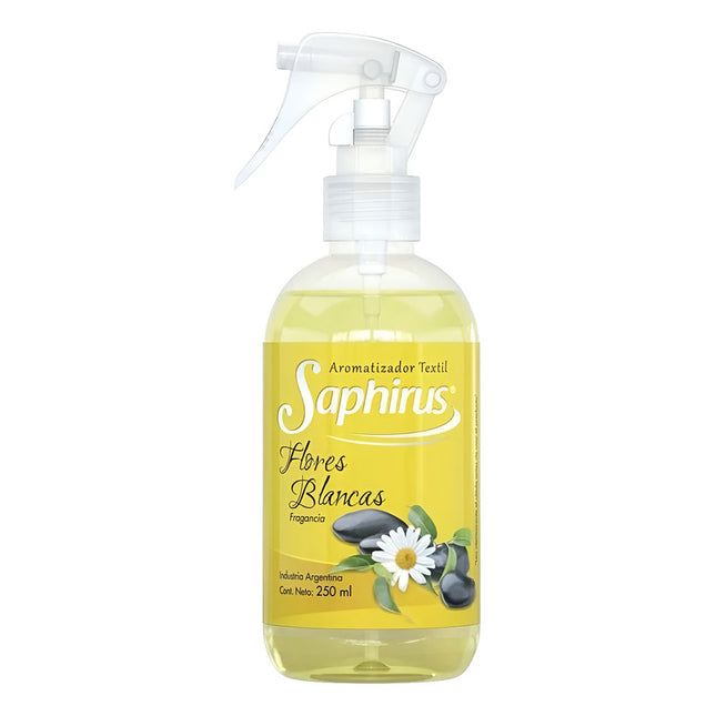Textil Saphirus Flores Blancas 250ml