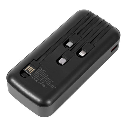 Power Bank Treqa Carga Rápido 20000 Mha Tr-972 Negro N