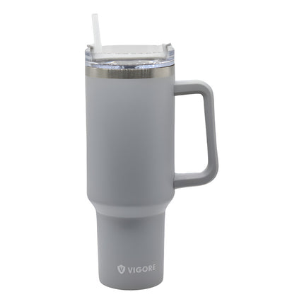 Vaso Termico Vigore Con Tapa Y Sorbito Gris 1200ml Gris Lisa
