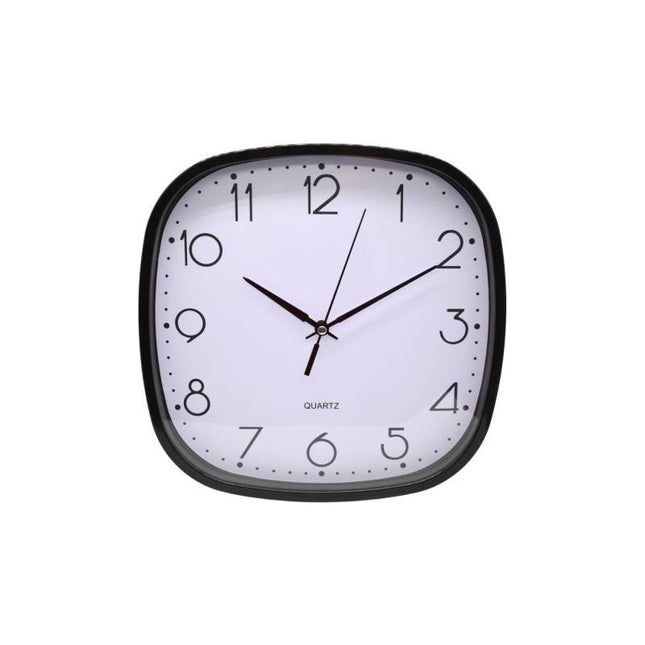 Reloj De Pared  25x25x2cm  Cwq00065/6 Negro