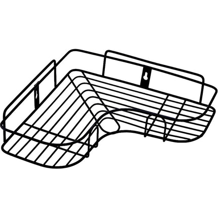 Esquinero Organizador Repisa De Baño / Cocina Adeshiva Metal Negro/blanco