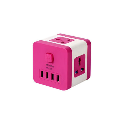 Enchufe Zapatilla Adaptador 509 Treqa Multiformato