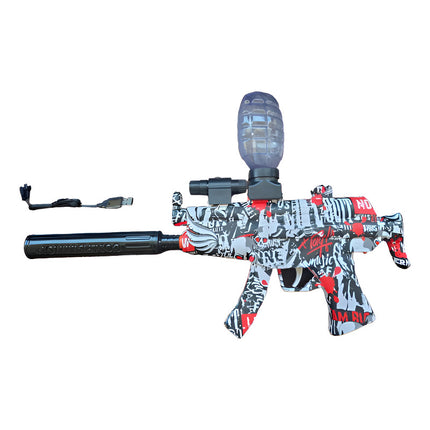 Pistola Metralleta Hidrogel Con Mira Laser Mp5 Varios