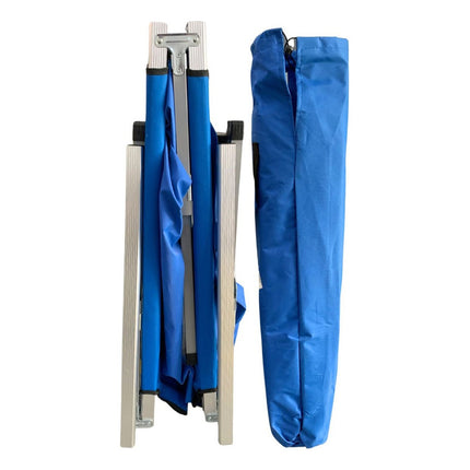 Catre De Aluminio Plegable Azul 181x62x43cm Azul
