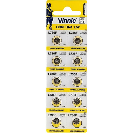 Pila De Reloj X10 L736f Lr41 Ag3 Vinnic
