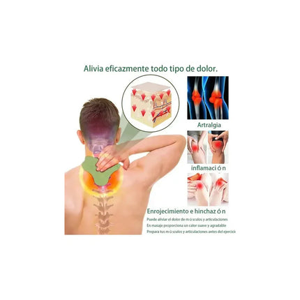 Parche De Hierbas Para El Dolor Cuello  Cervical 10pcs Verde