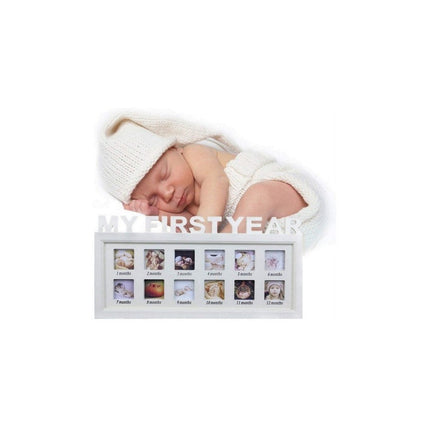 Portaretrato Bebe Primer Año Blanco