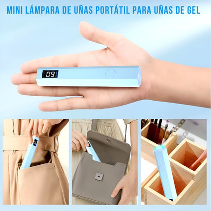 Mini Lampara Uv De Uñas Portátil Para Gel V