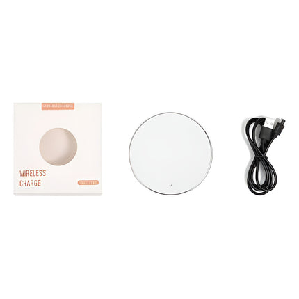Cargador Inalambrico Qi Carga Rápida 10w  Blanco
