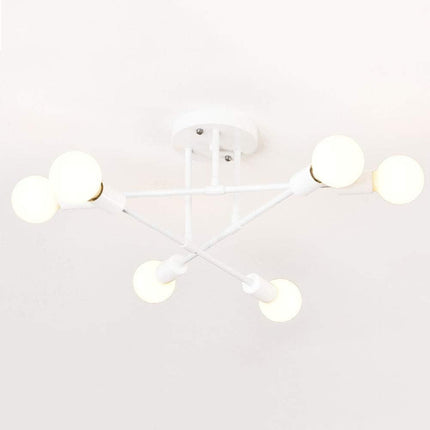 Lampara Colgante 6 Luces Araña Estilo Nórdica Lámpara Techo V