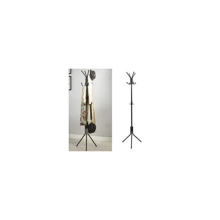 Perchero Metal Doble Percha  Negro