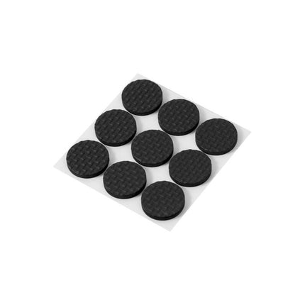 Protector Antideslizante Patas  Sillas 9 Unidades Redondos Negro