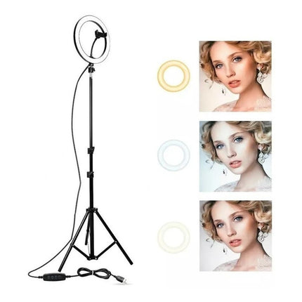 Anillo Luz Aro  Led Tripode Selfie Maquillaje Fotos  2.2m