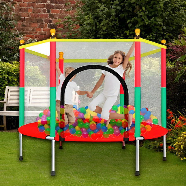 Cama Elástica Trampolín 183 Cobertor + Red Lo Ideal Kids V V