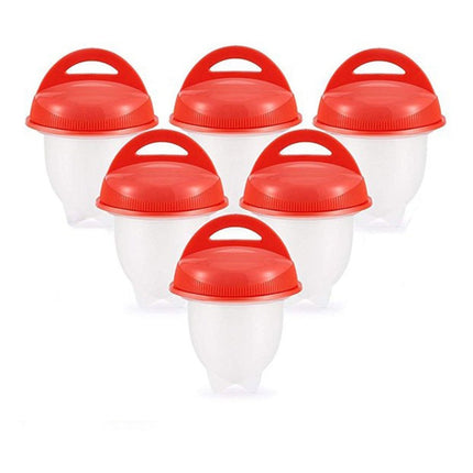 Hervidor De Huevos En Silicona Egg Boil X 6 Unidades Rojo