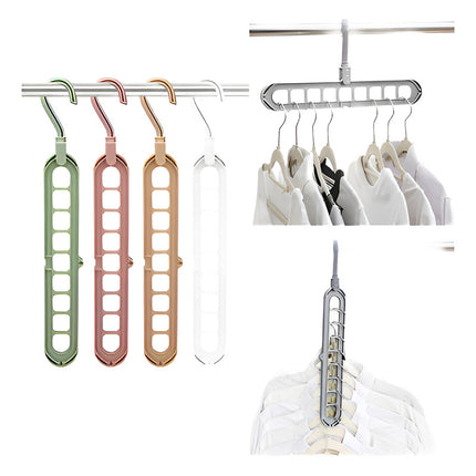 Colgador Magic Para 9 Perchas 2 Posiciones Giratorio