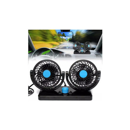 Ventilador Doble Para Auto Rotación De 360 Alta Calidad  N/a
