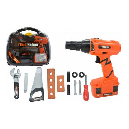 Juego Maleta De Herramientas Con Taladro 30x28x8cm