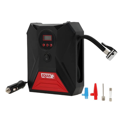 Compresor Inflador De Neumáticos Digital 12v Equus Negro