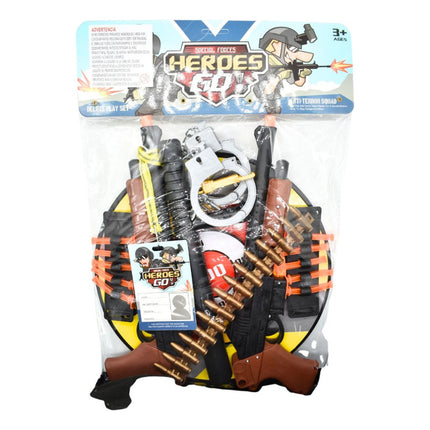 Juego De Tiro Al Blanco Con Pistolas Y Accesorios 34x12cm X