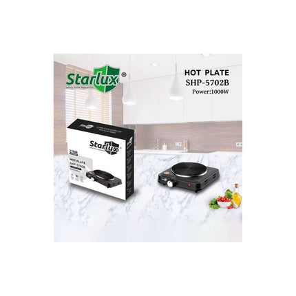 Anafe Cocina Cocinilla Eléctrico 1000w Una Hornalla Starlux Negro