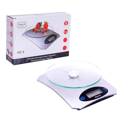 Balanza De Cocina Digital De Metal 5kg Gris