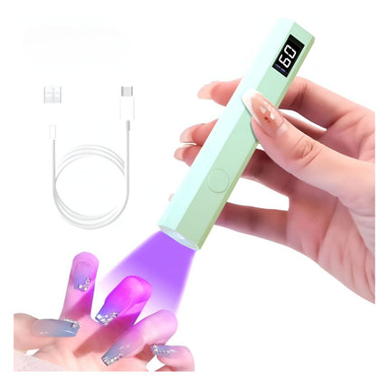 Mini Lampara Uv De Uñas Portátil Para Gel V