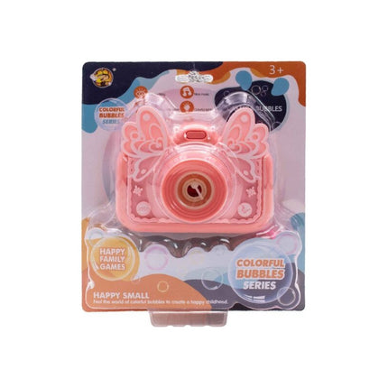 Burbujero Mariposa Con Música Y Con Luces. Rosado