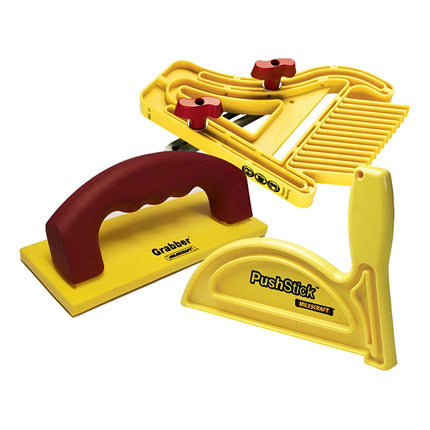 Kit De Seguridad Empujador Sierra Circular Milescraft Rojo